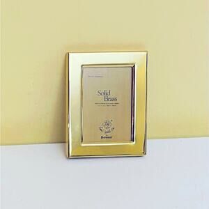 Vintage BOWON Brass Picture Photo Frame Gold Gold Tone